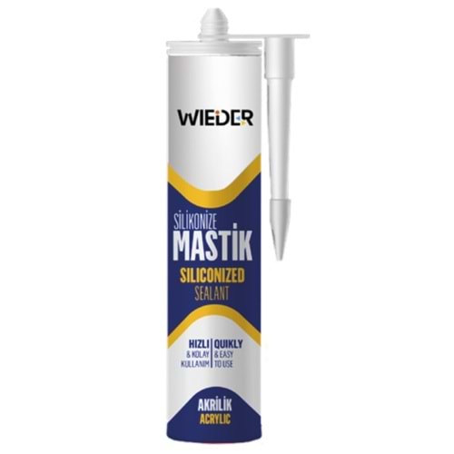 WİDER SİLİKONİZE MASTİK BEYAZ *30
