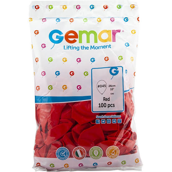 GEMAR BALON KIRMIZI 12'' *100