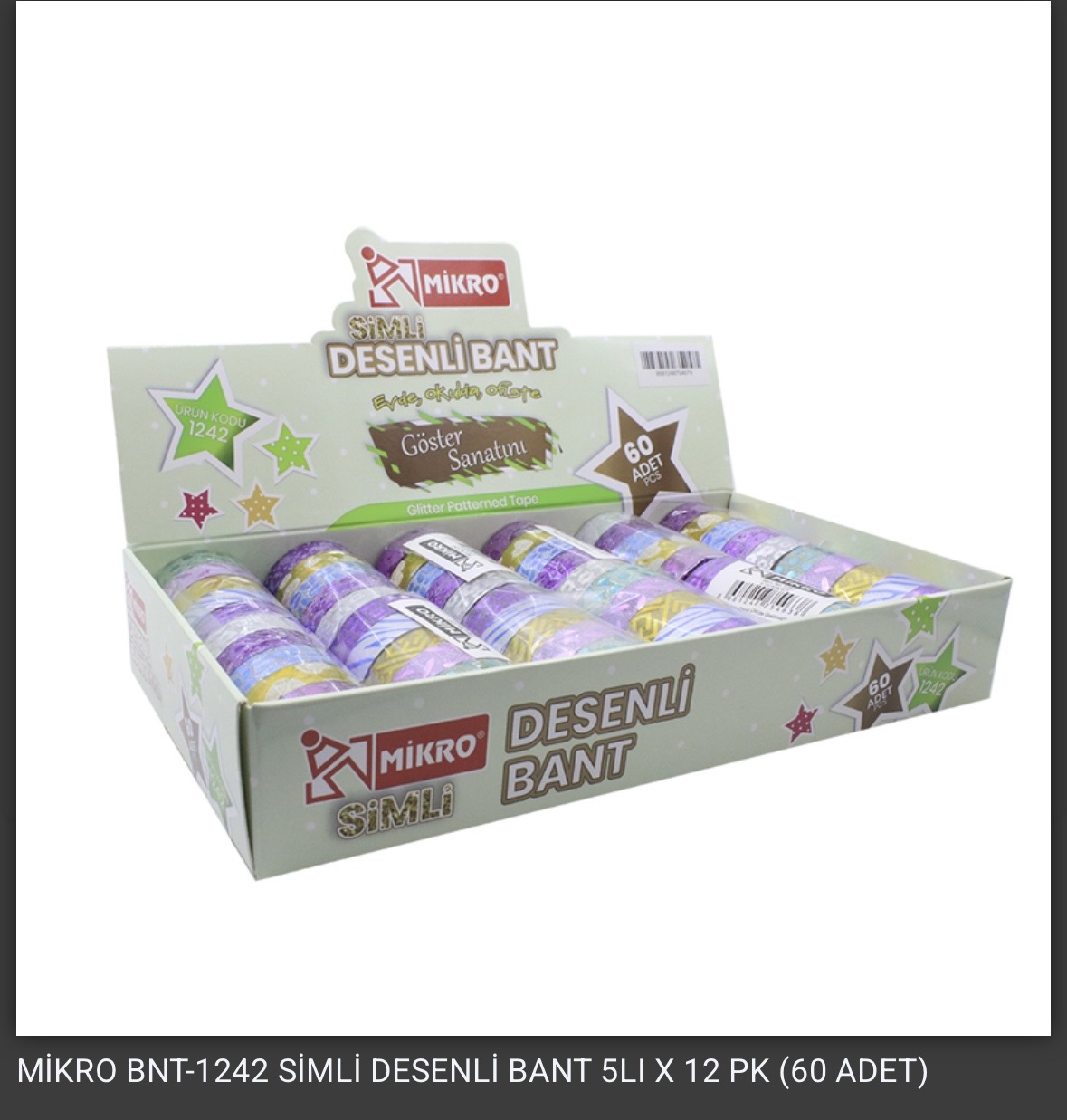 MİKRO SİMLİ DESENLİ BANT KOD 1242 *60