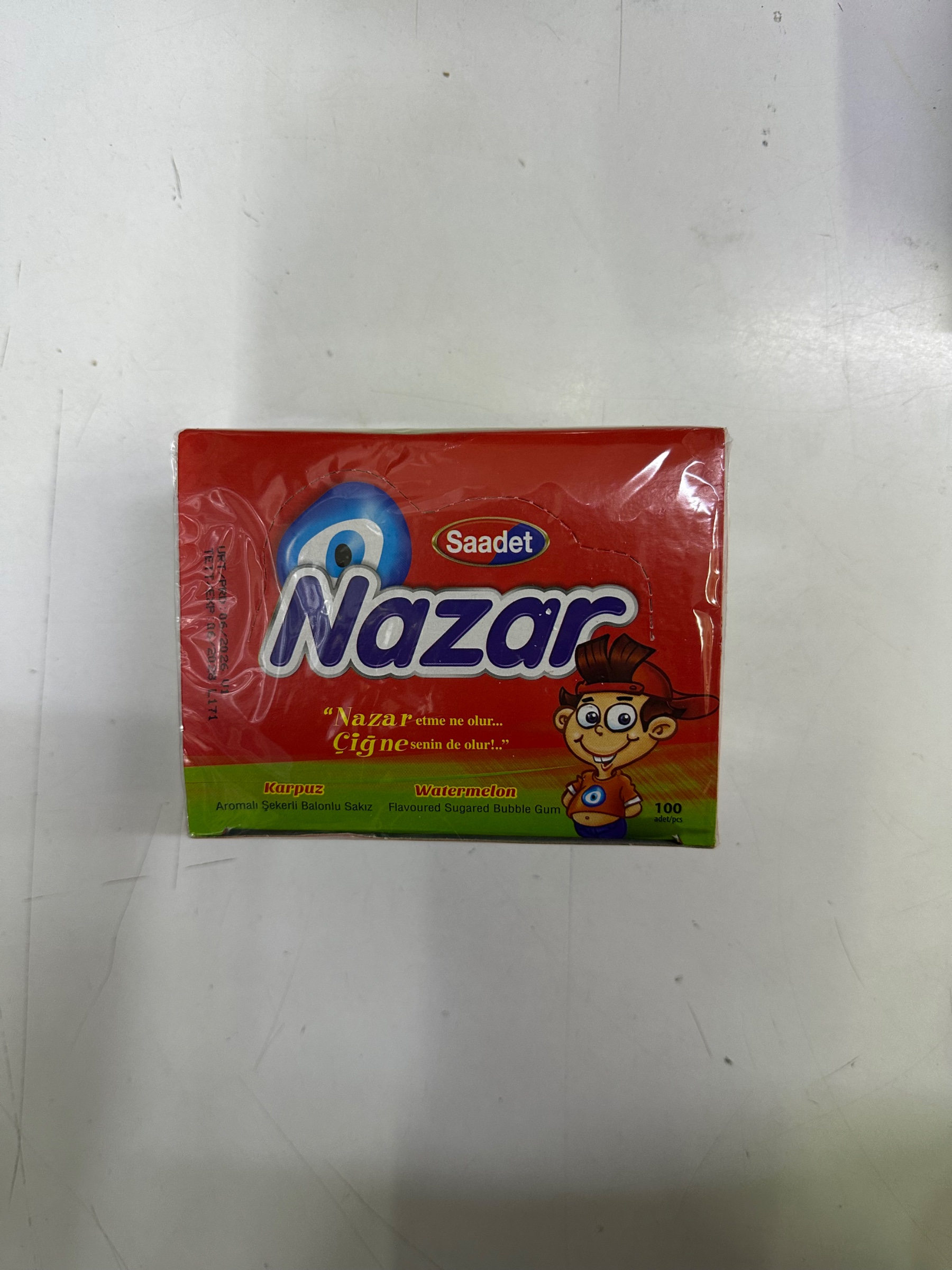 SAADET NAZAR KARİKATÜRLÜ KARPUZ SAKIZ *100