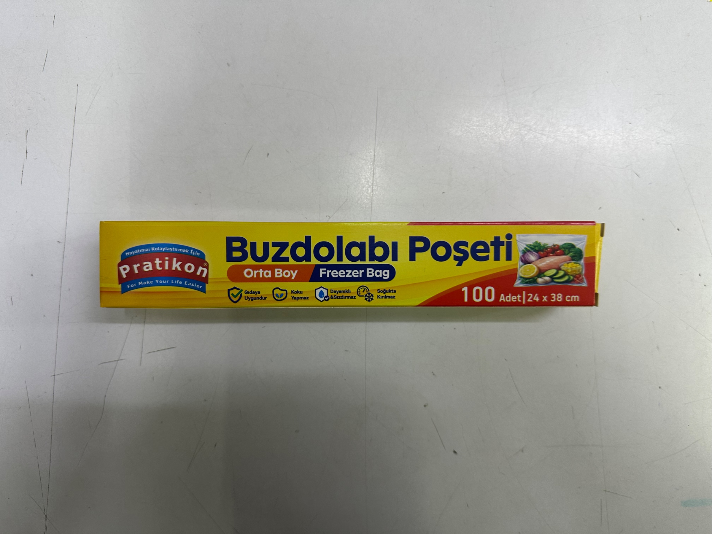 PRATİKON BUZDOLABI POŞETİ ORTA 100LÜ *30