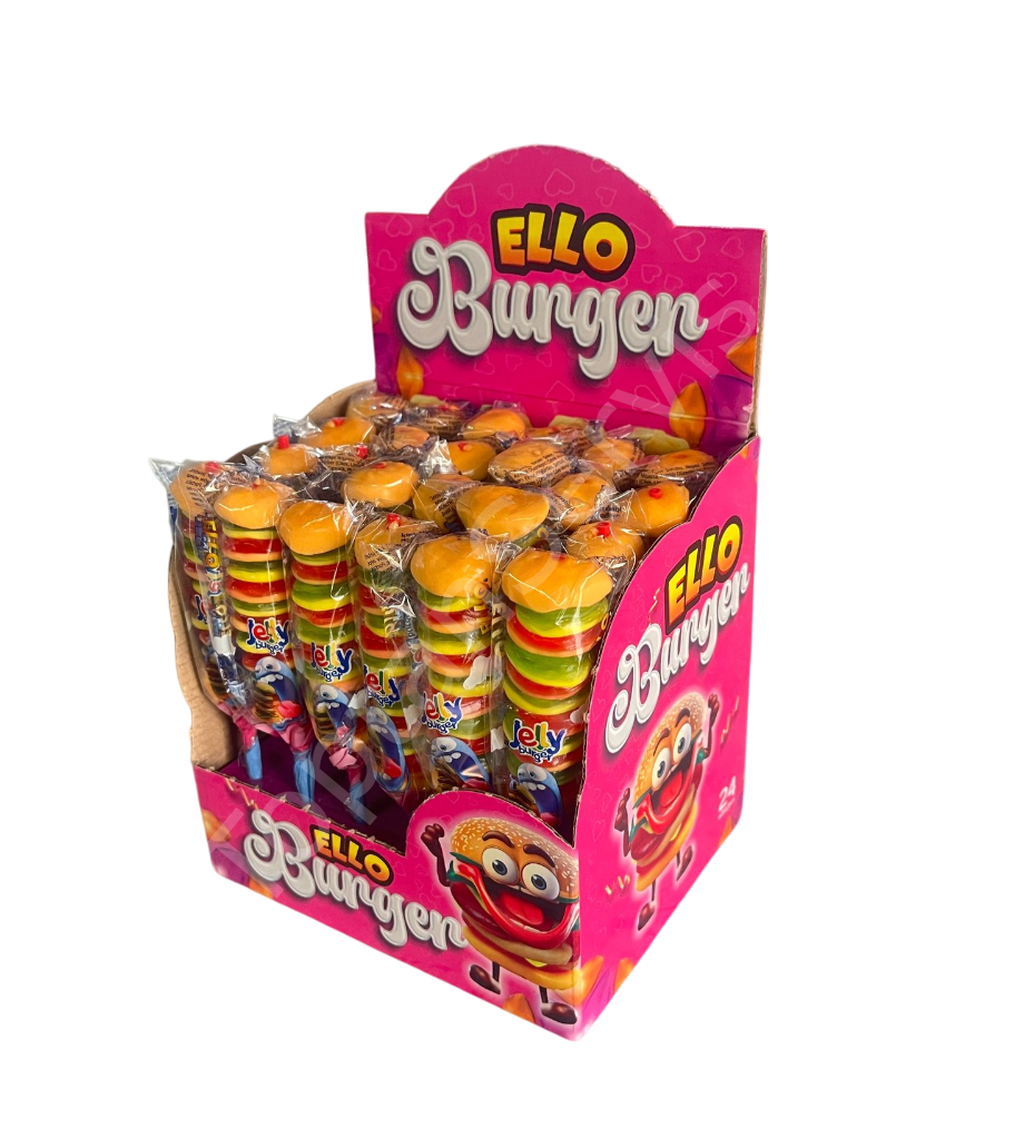 ELLO CANDY BURGER ÇUBUK JELİBON *24