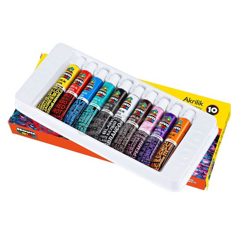 BRONS NOVA COLOR TÜP AKRLİK BOYA 10 RENK *12