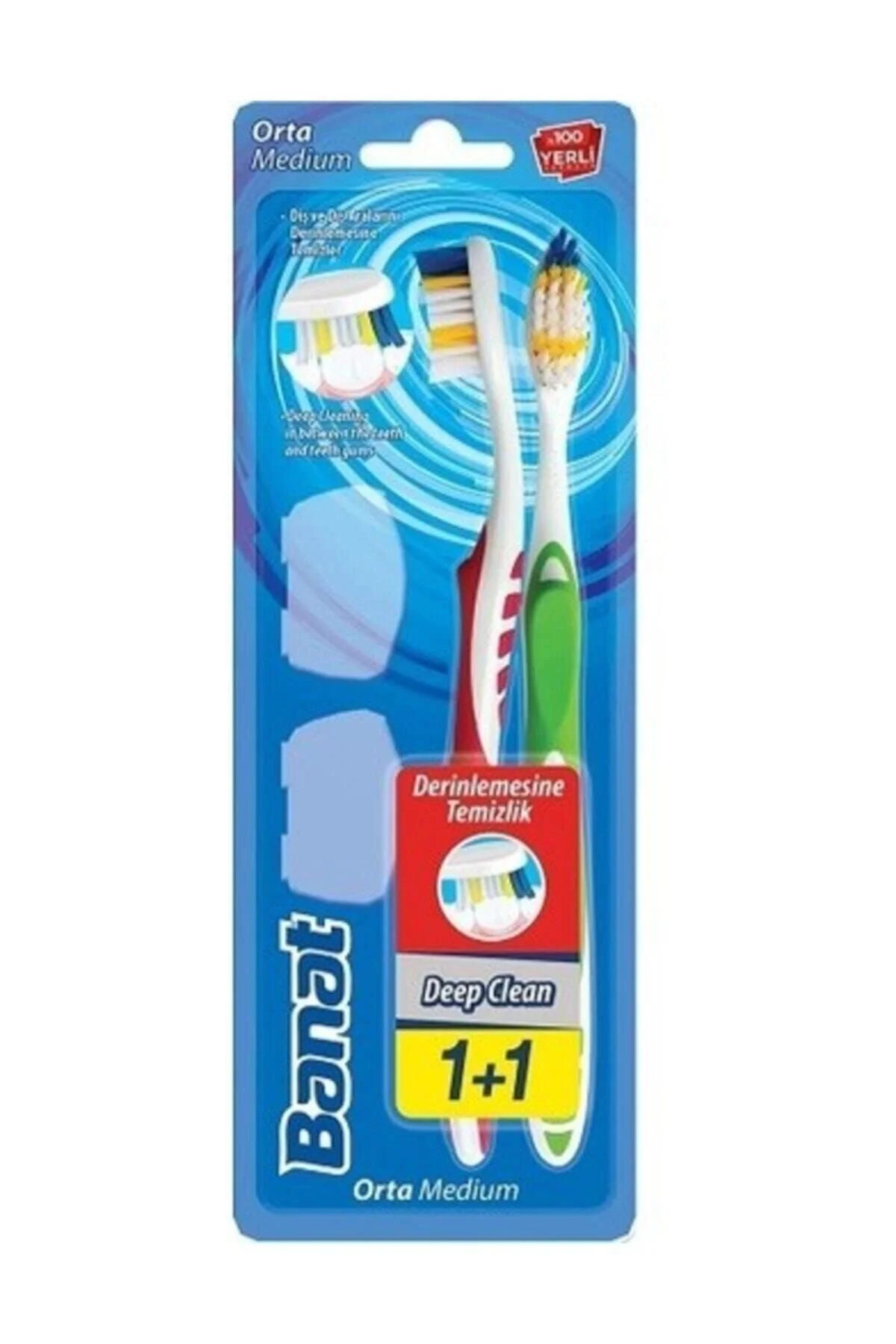 BANAT DEEP CLEAN DİŞ FIRÇA 1+1 *12