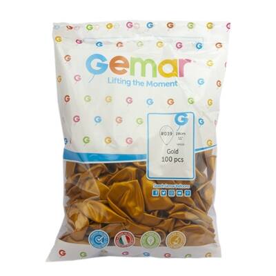GEMAR METALİK ALTIN BALON *100
