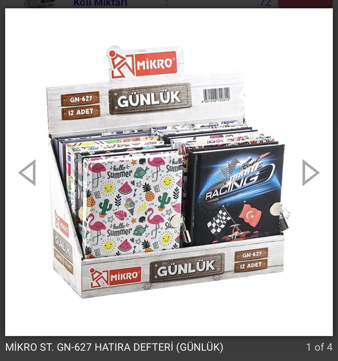 MİKRO GN-627 HATIRA DEFTER *12