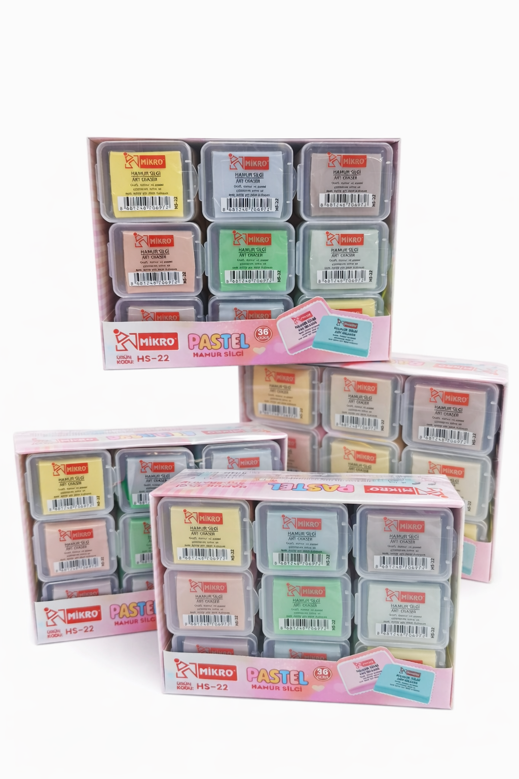 MİKRO HS-22 PASTEL RENKLİ SİLGİ *36