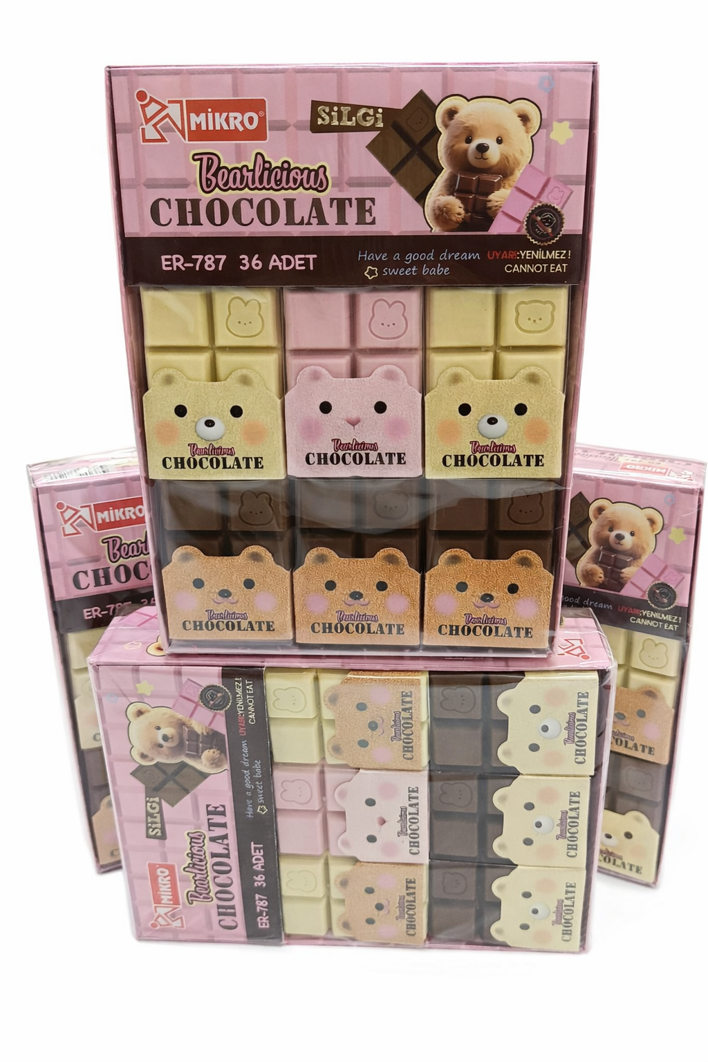 MİKRO ER-787 BEARLİCİUS CHOCOLATE SİLGİ *30