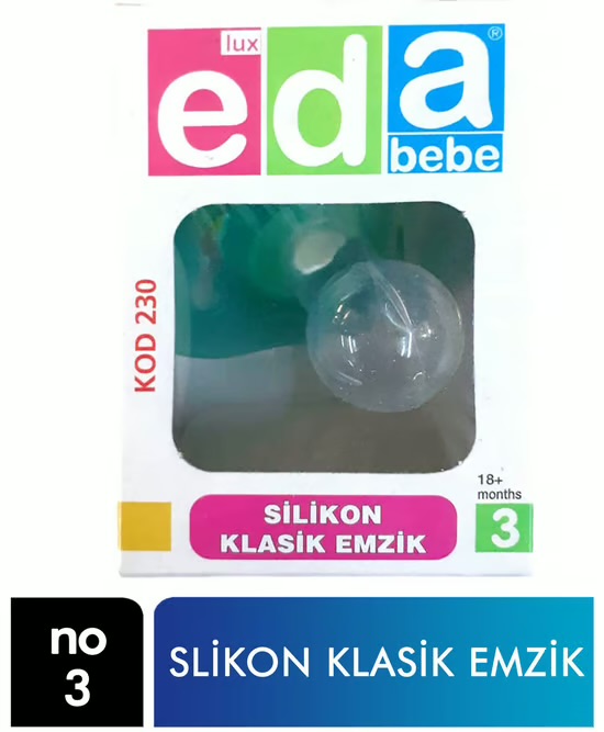 EDA BEBE SİLİKON KLASİK EMZİK NO3 *24