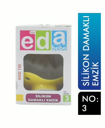 EDA BEBE SİLİKON DAMAKLI EMZİK NO3 *24