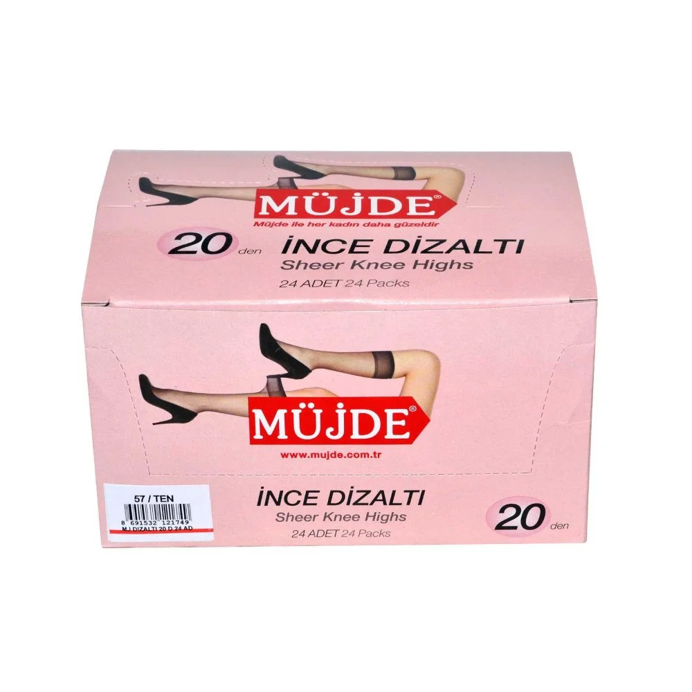 MÜJDE İNCE DİZ ALTI ÇORAP 57 TEN *24