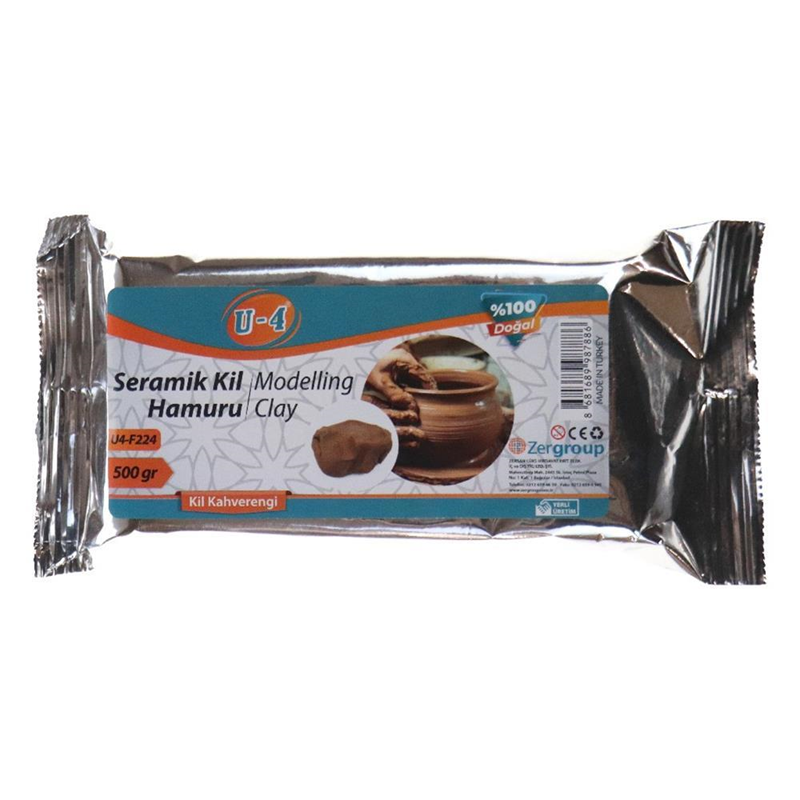 BRONS SERAMİK HAMURU KİL KAHVE 250GR