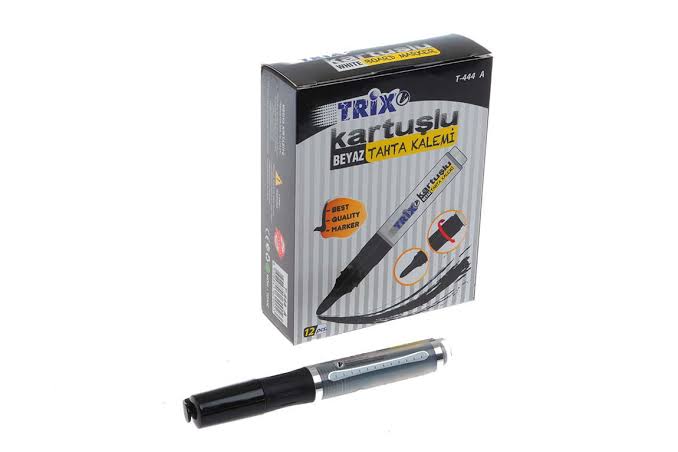 TRİX KARTUŞLU TAHTA KALEMİ SİYAH *12
