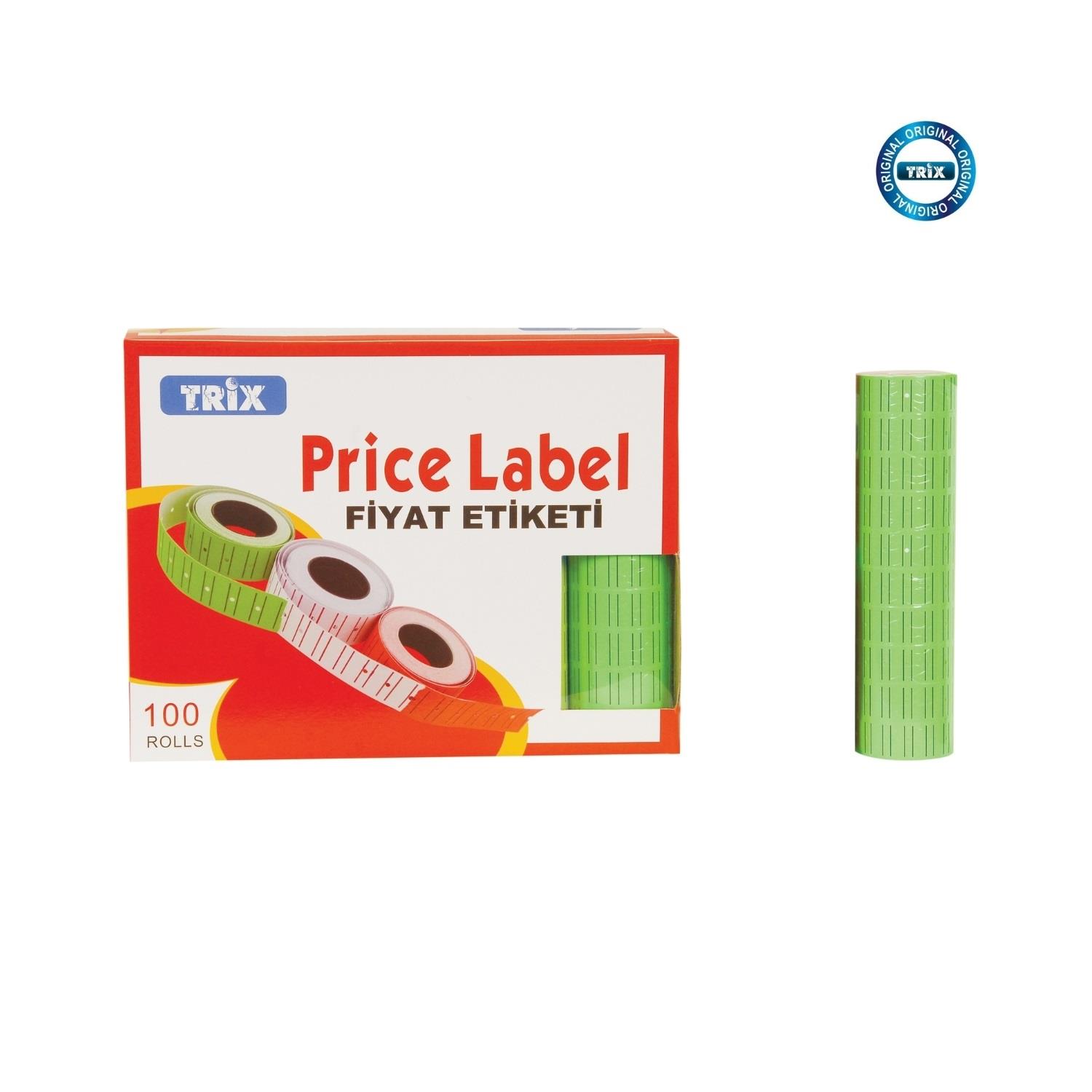 TRİX FİYAT ETİKETİ RENKLİ 10LU *10