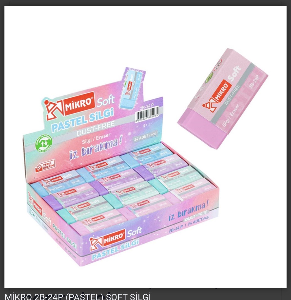 MİKRO PASTEL SİLGİ *24