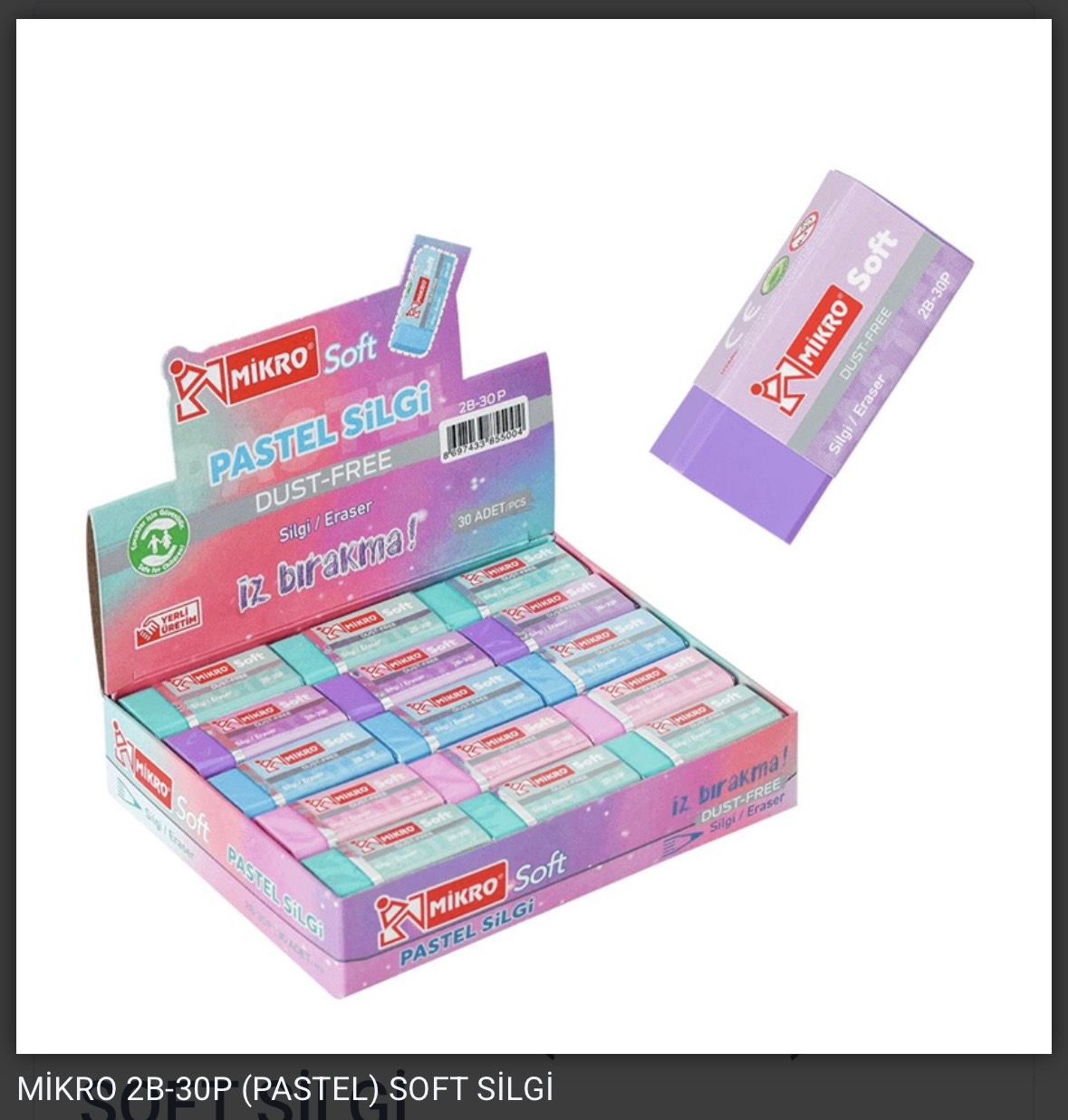 MİKRO PASTEL SİLGİ *30